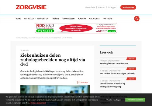 
                            4. Ziekenhuizen delen radiologiebeelden nog altijd via dvd - Zorgvisie