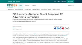 
                            7. Zift Launches National Direct Response TV Advertising Campaign