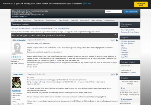 
                            10. Ziggo Forum: kan niet inloggen op cisco modem en ip adres is ...
