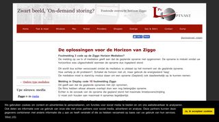 
                            8. Ziggo Horizon FOUTCODE overzicht. On-demand werkt niet meer?