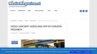 
                            11. Ziggo lanceert Videoland app op Horizon Mediabox - MediaMagazine