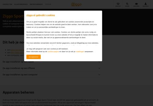 
                            5. Ziggo Sport Totaal app | Klantenservice | Ziggo