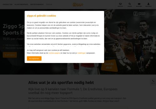 
                            6. Ziggo Sport Totaal en FOX Sports Eredivisie | Ziggo