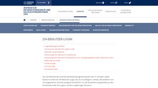
                            6. ZIH-Benutzer-Login — Zentrum für Informationsdienste ... - TU Dresden