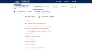 
                            6. ZIH-Info Nr. 115, Juli/August 2017 — Zentrum für ... - TU Dresden