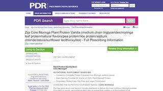 
                            12. Zija Core Moringa Plant Protein Vanilla | FULL Prescribing Information ...