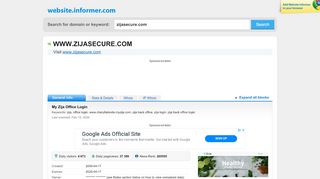 
                            8. zijasecure.com at WI. MY ZIJA OFFICE LOGIN - Website Informer