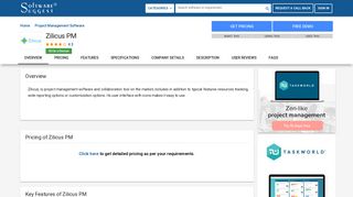
                            7. Zilicus PM - Reviews, Pricing, Free Demo and Alternatives
