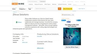 
                            9. Zilicus Solutions - CMSWire