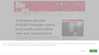 
                            11. Zimbabwe election rigged? MDC claims vote results were ... - Daily Star