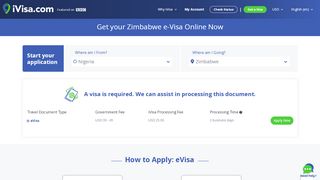 
                            4. Zimbabwe Visa Online | Zimbabwe e-Visa - iVisa