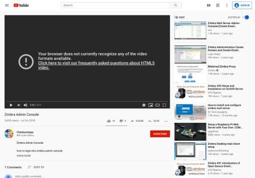 
                            10. Zimbra Admin Console - YouTube