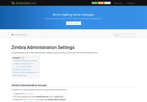 
                            11. Zimbra Administration Settings | Greenview Data