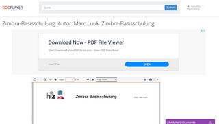 
                            13. Zimbra-Basisschulung. Autor: Marc Luuk. Zimbra-Basisschulung - PDF