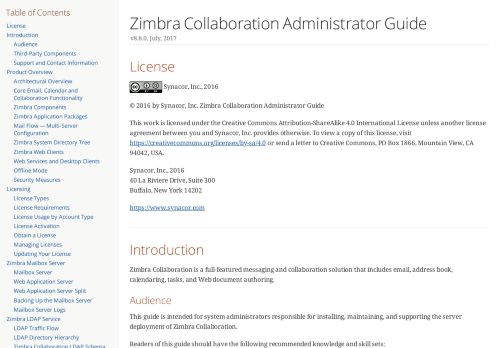 
                            11. Zimbra Collaboration Administrator Guide - GitHub Pages