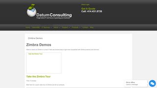 
                            12. Zimbra Demos - Datum Consulting