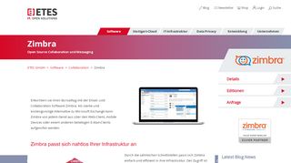 
                            13. Zimbra - ETES GmbH