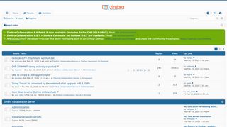 
                            5. Zimbra Forums - Index page