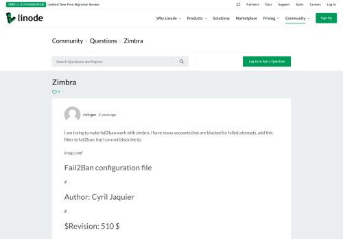 
                            13. Zimbra | Linode Questions