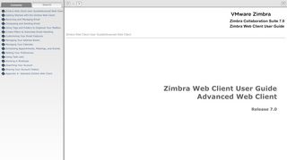 
                            6. Zimbra Web Client User GuideAdvanced Web Client