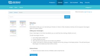 
                            10. Zimbra.org: Meebo