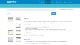 
                            11. Zimbra.org: WebEx