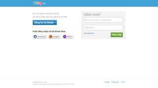 
                            2. Zing ID - Zing Passport - Tài khoản Zing của VNG
