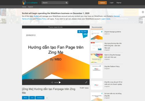 
                            5. [Zing Me] Hướng dẫn tạo Fanpage trên Zing Me - SlideShare