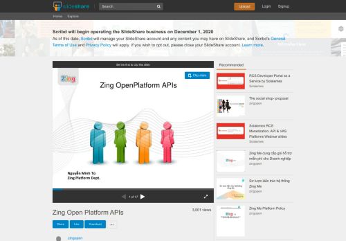 
                            6. Zing Open Platform APIs - SlideShare