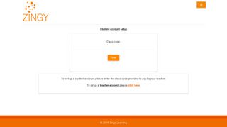 
                            3. Zingy Learning Class code