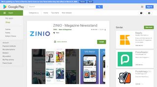 
                            7. ZINIO - Quiosco Revistas Digitales - Apps en Google Play