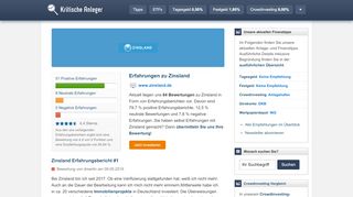 
                            2. Zinsland Erfahrungen (56 Berichte) - Kritische Anleger
