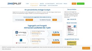 
                            2. ZINSPILOT Anlageübersicht