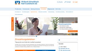 
                            5. Zinszahlungsdarlehen - VR Bank Schwäbisch Hall-Crailsheim eG