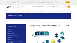 
                            8. Zintegrowany Informator Pacjenta - ZIP - Narodowy Fundusz Zdrowia ...