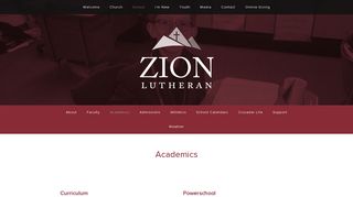 
                            11. Zion Lutheran — Academics