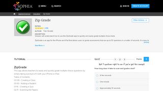 
                            10. Zip Grade Tutorial | Sophia Learning