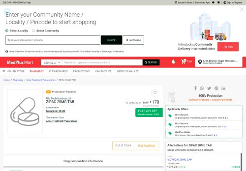 
                            6. ZIPAC 20MG TAB - MedPlusMart