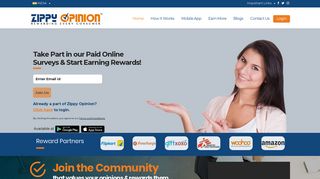 
                            2. Zippy Opinion: Paid Online Surveys in India - Earn Money Online