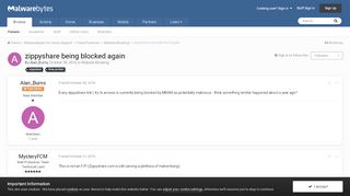 
                            9. zippyshare being blocked again - Website Blocking - Malwarebytes ...