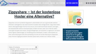 
                            6. Zippyshare im Test - Was kann die Zippysearch? - Cloudzzer