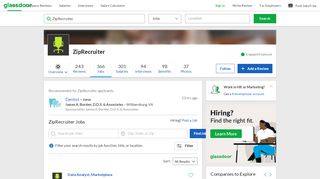 
                            7. ZipRecruiter Jobs | Glassdoor