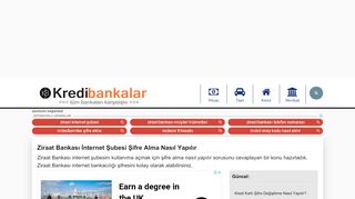 
                            5. Ziraat Bankası İnternet Şubesi Şifre Alma Nasıl Yapılır - Kredi bankalar