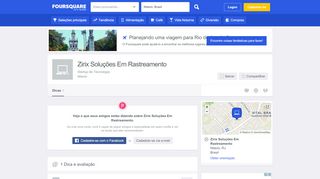 
                            8. Zirix Soluções Em Rastreamento - Startup de Tecnologia - Foursquare