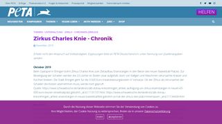 
                            10. Zirkus Charles Knie - Chronik - Peta