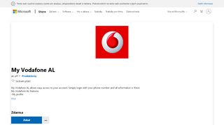 
                            8. Získat My Vodafone AL – Microsoft Store v: cs-CZ