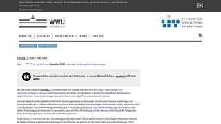
                            8. ZIV - perMail goes Unicode - Universität Münster