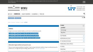 
                            7. ZIV - perMail - Universität Münster web mailer