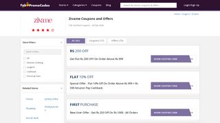 
                            7. Zivame Coupons | Rs 500 Off On First Purchase & NewUser Offers ...
