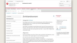 
                            2. Zivilstandswesen - Bundesamt für Justiz - Admin.ch